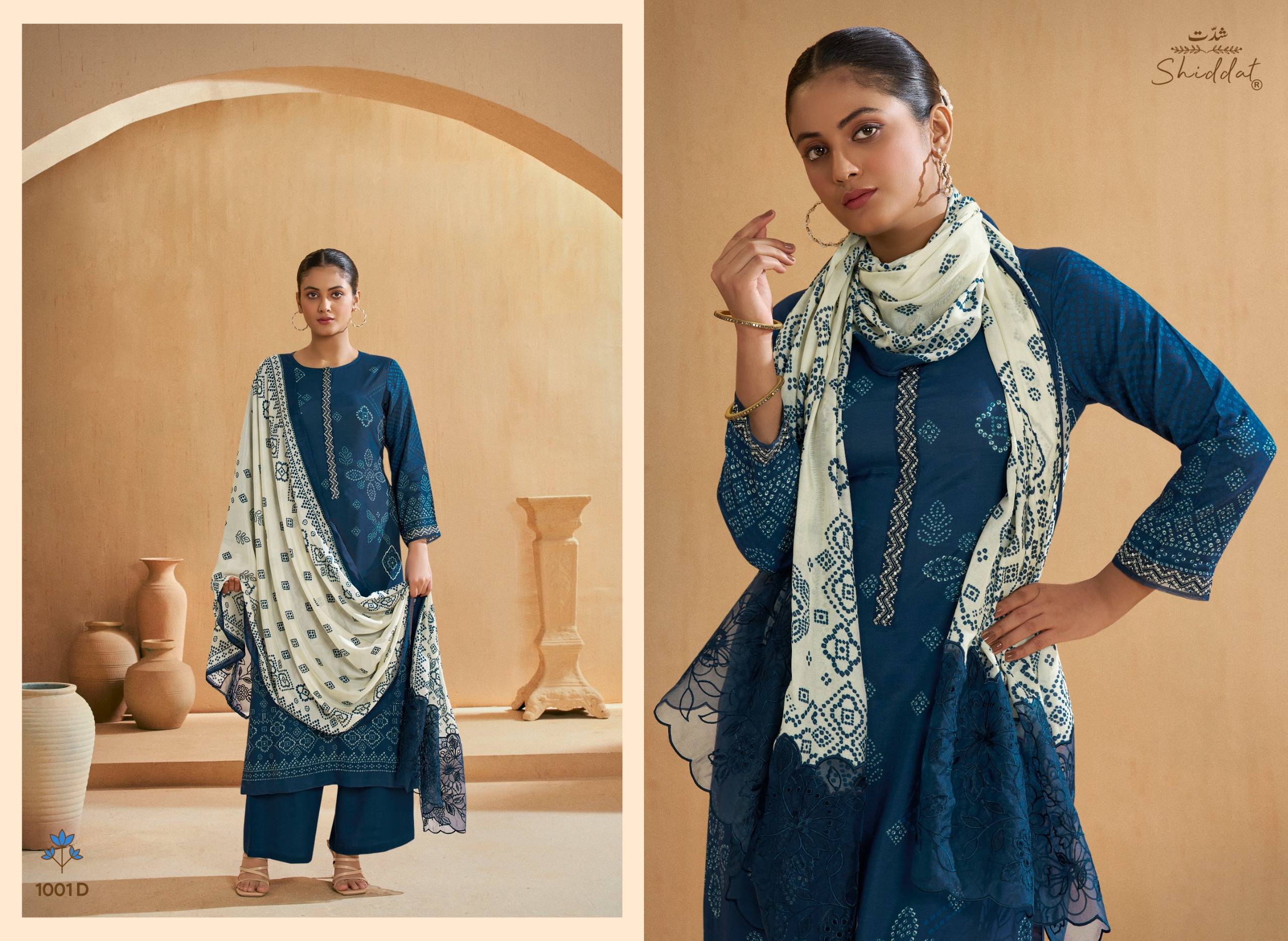 IRIS 1001 SERIES BY SHIDDAT Series Beautiful Festive Suits Stylish Colorful Fancy Casual Wear & Ethnic Wear pure muslin Dresses At Wholesale Price